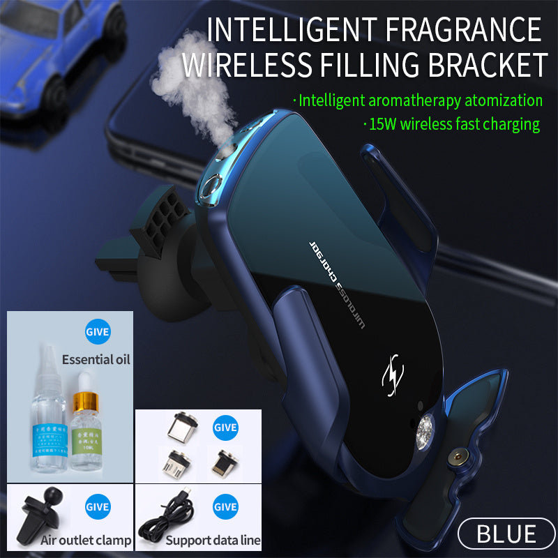 2-in-1 Car Mount: Fresh Air & Fast Wireless Charging
