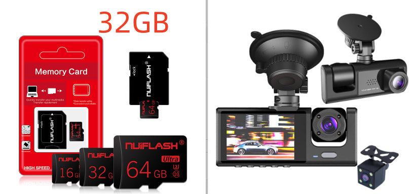 Crystal Clear HD Dash Camera – 3 Views in One