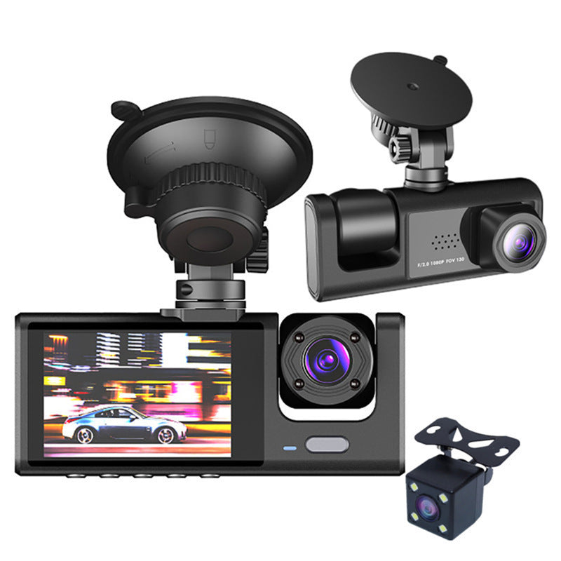 Crystal Clear HD Dash Camera – 3 Views in One